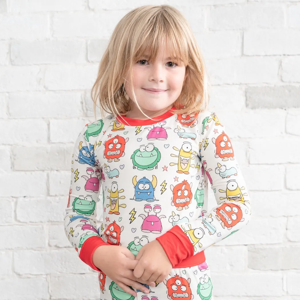 • Monsters Unite • ‘Sleep Tight’ Two-Piece Bamboo Pajama and Playtime Set