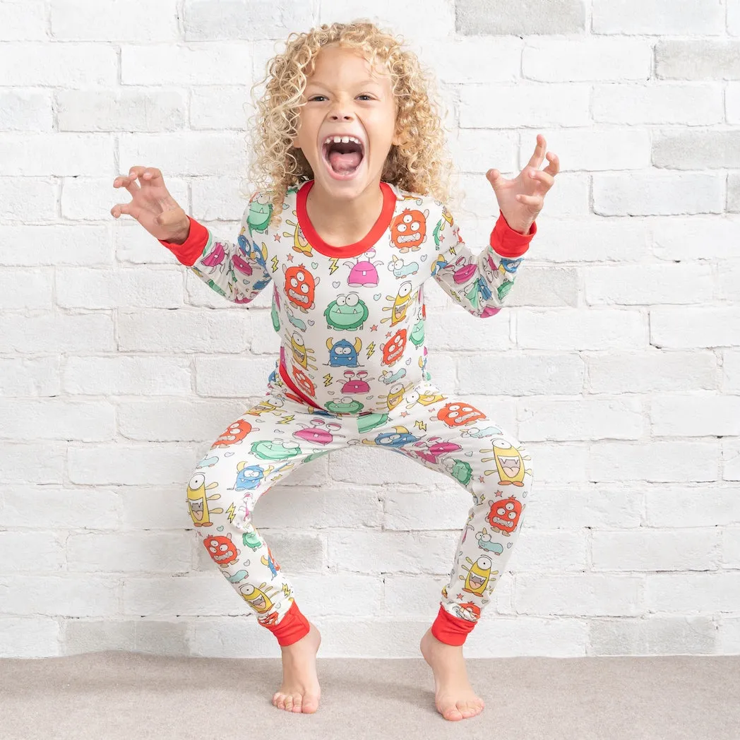 • Monsters Unite • ‘Sleep Tight’ Two-Piece Bamboo Pajama and Playtime Set