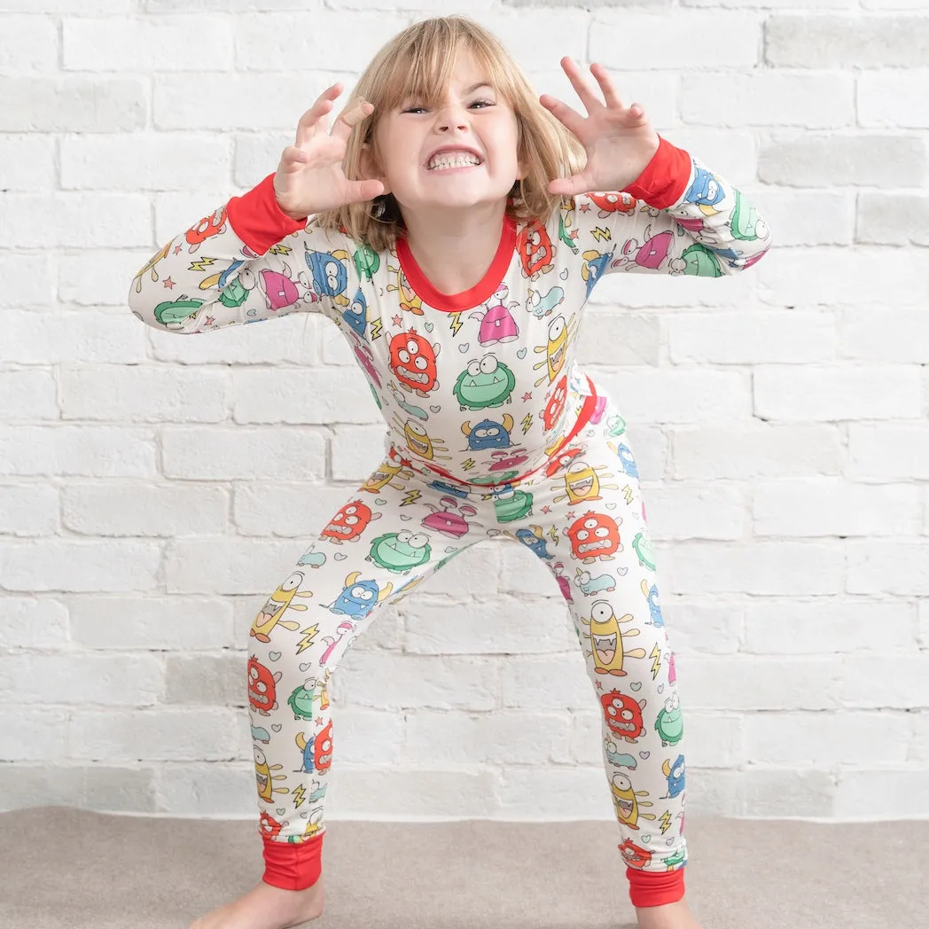 • Monsters Unite • ‘Sleep Tight’ Two-Piece Bamboo Pajama and Playtime Set