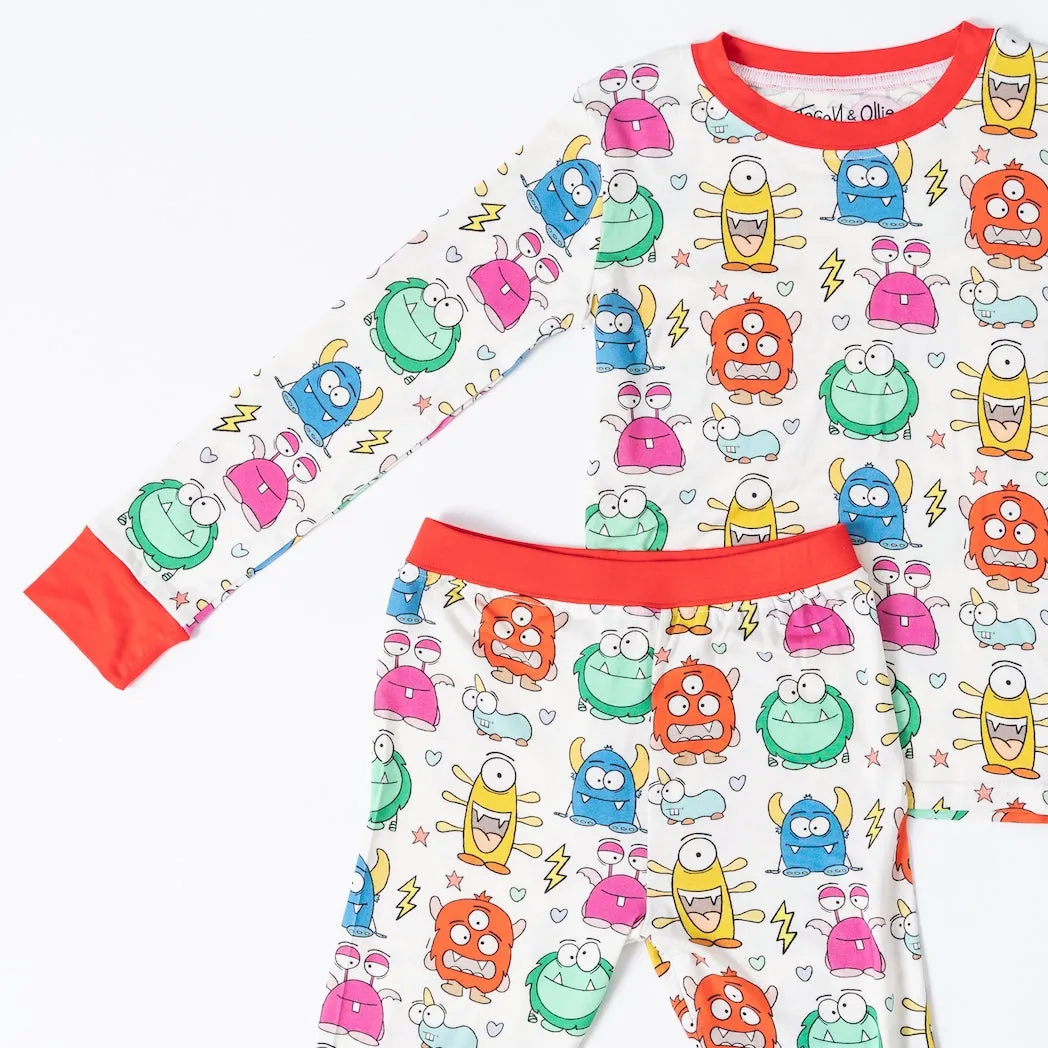 • Monsters Unite • ‘Sleep Tight’ Two-Piece Bamboo Pajama and Playtime Set