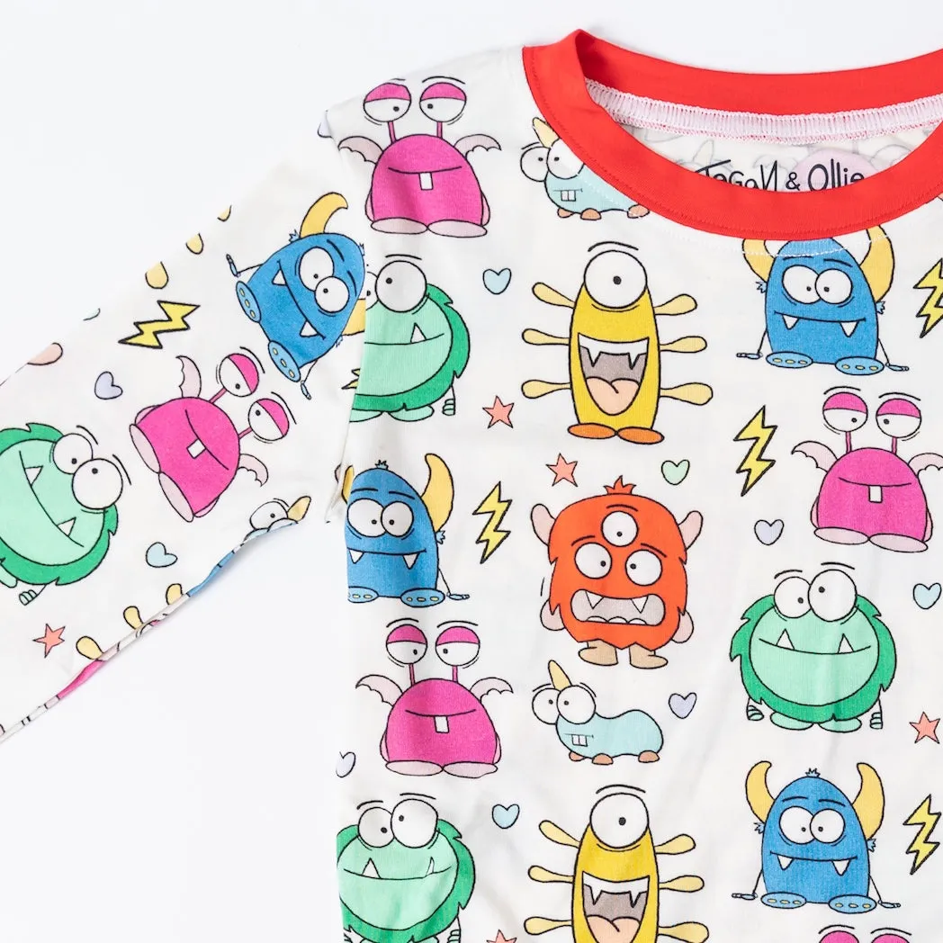 • Monsters Unite • ‘Sleep Tight’ Two-Piece Bamboo Pajama and Playtime Set