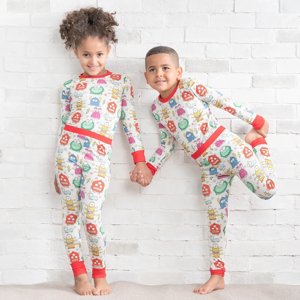 • Monsters Unite • ‘Sleep Tight’ Two-Piece Bamboo Pajama and Playtime Set