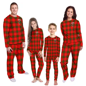 Adair Tartan Pajamas Family Set with Family Crest