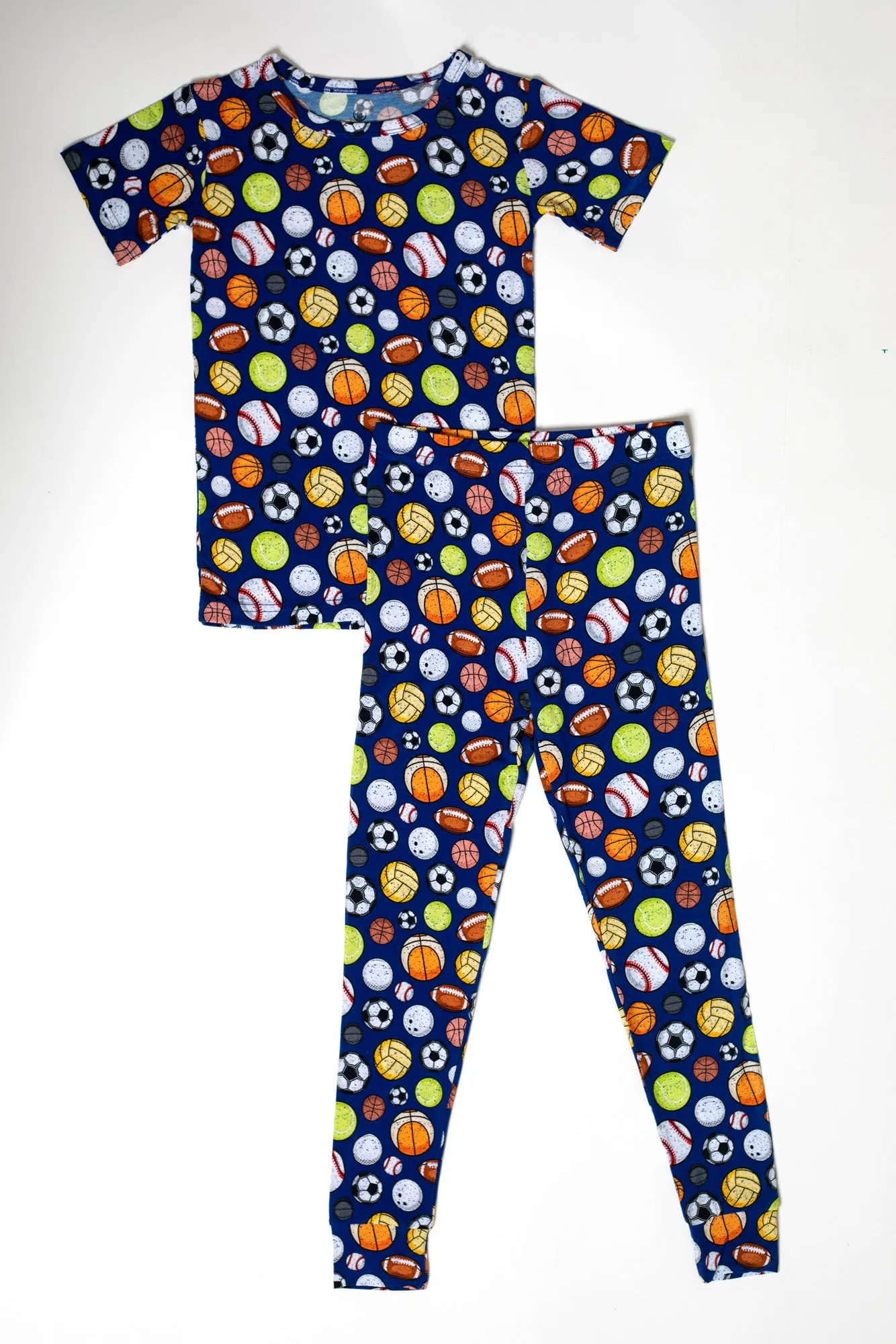 All Stars 2 Piece Bamboo Pajamas Short Sleeve Set