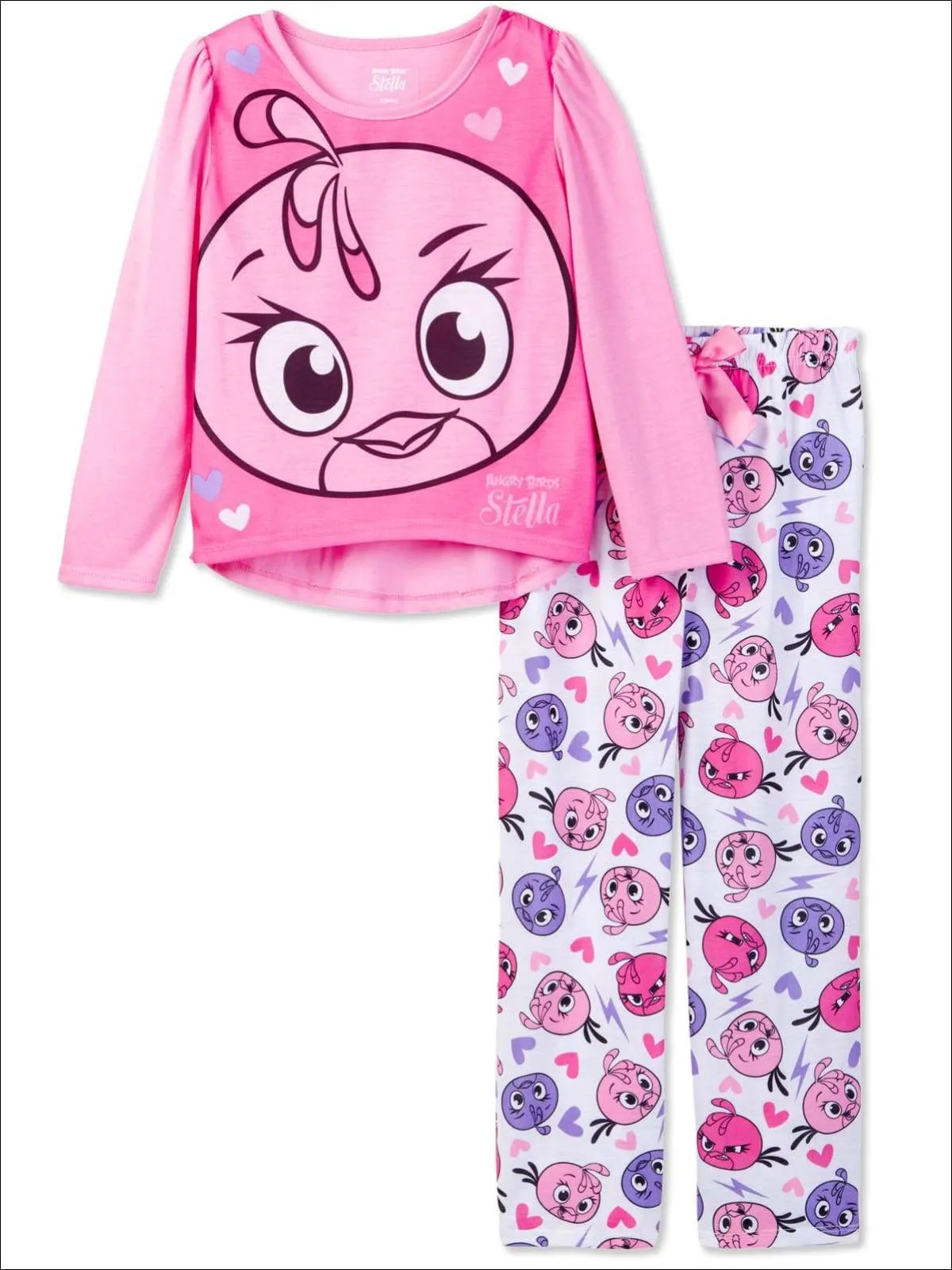 Angry Birds Girls' Stella 2 Piece Pajama Sleep Set