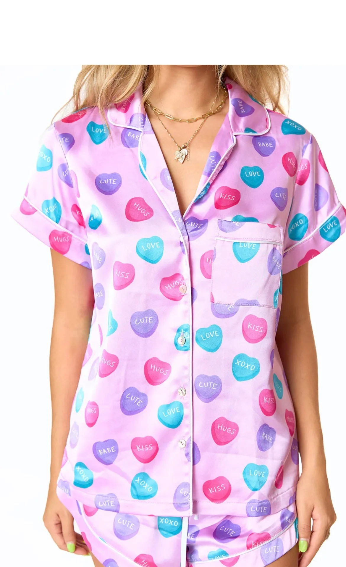 Aurora Sweet Hearts Pajama Set