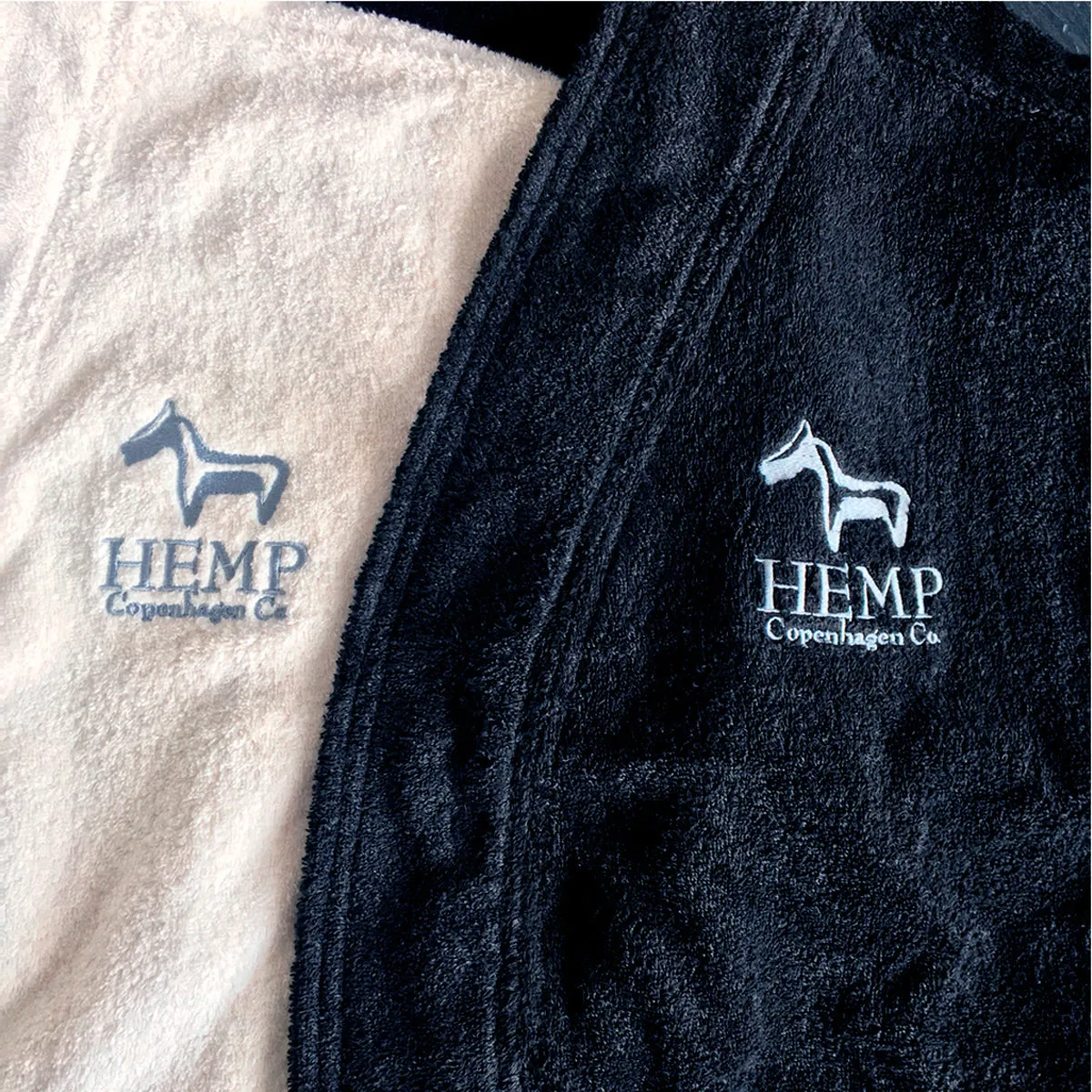 Bathrobe 100% Hemp Black | Hospitality