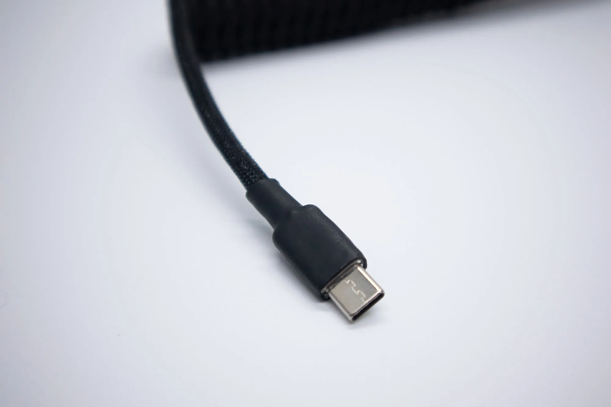 Blackout Coiled Aviator Custom Double Sleeved USB Cables