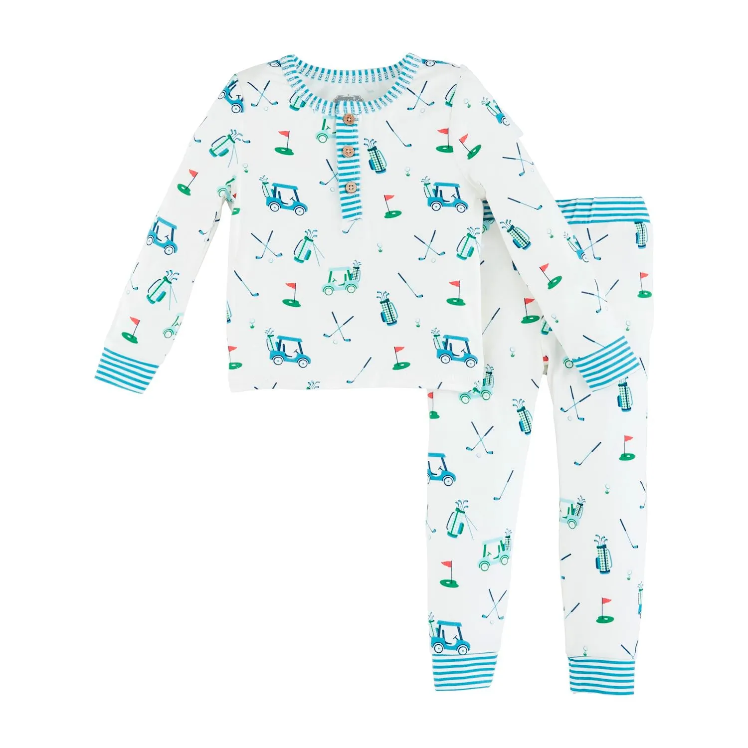 Blue Golf Pajama Set