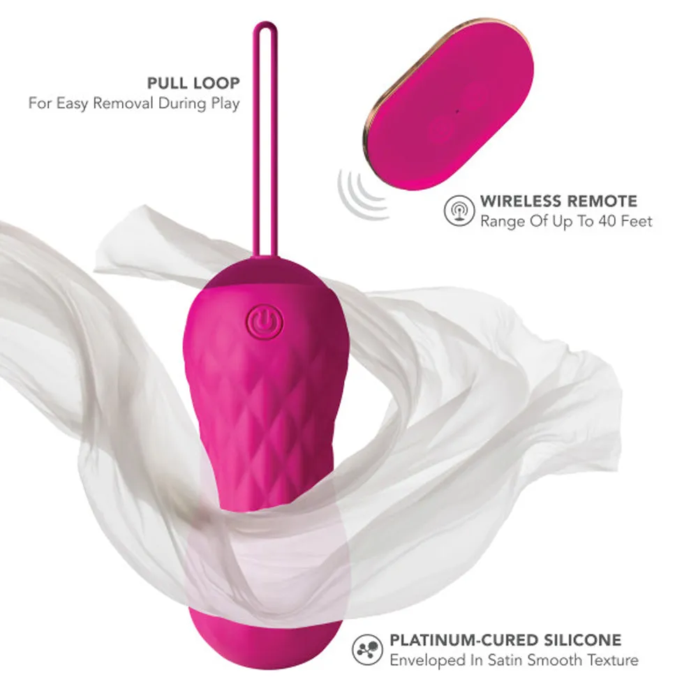 Blush Lush Carina Rechargeable Remote-Controlled Silicone Egg Vibrator Velvet