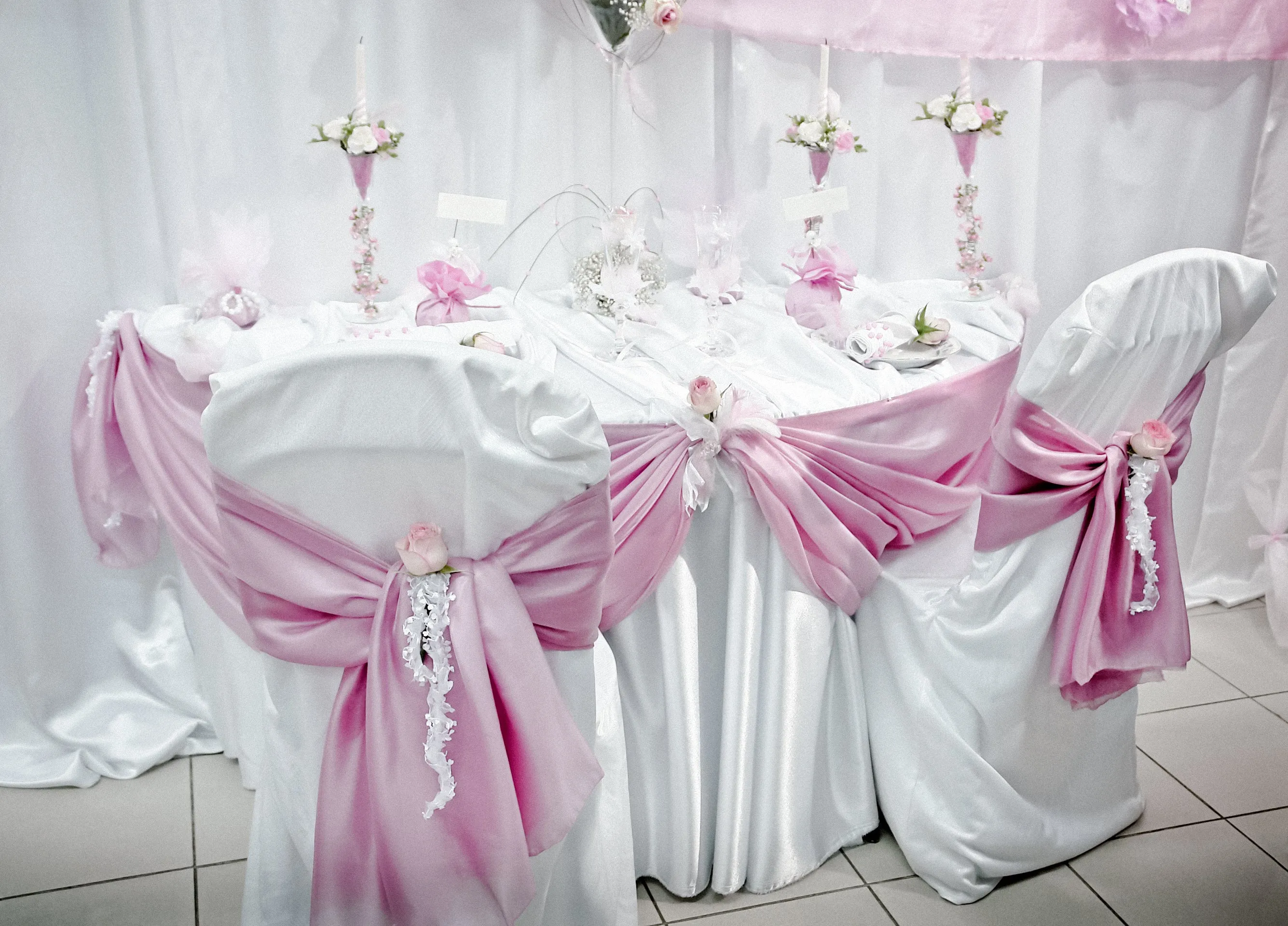 Bridal Satin Tablecloth Rental