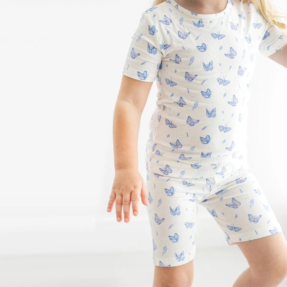 Butterfly Bamboo Kids Pajama Short Set