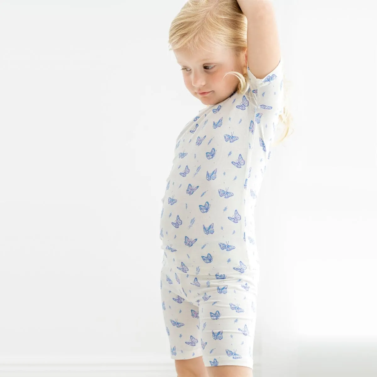 Butterfly Bamboo Kids Pajama Short Set