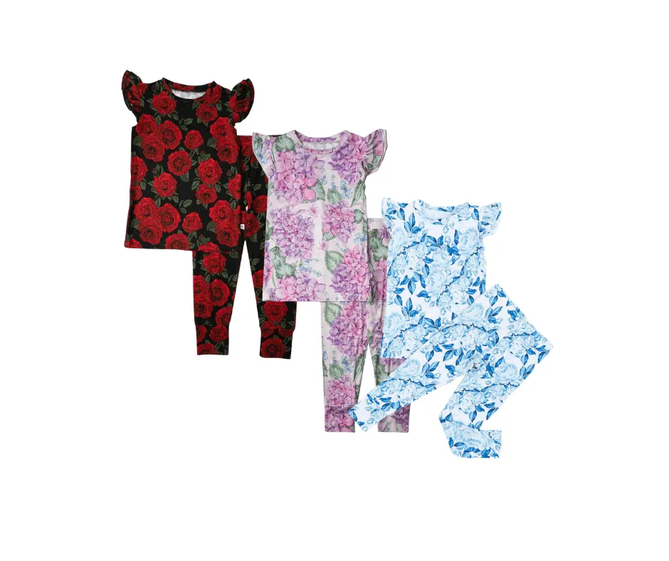 Charming and Beautiful Cap Sleeve Pajama Set of 3