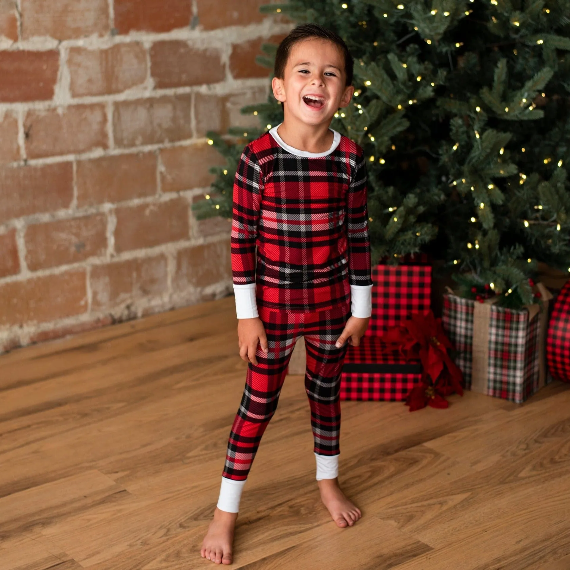 Check the Halls Two-Piece Pajama Set