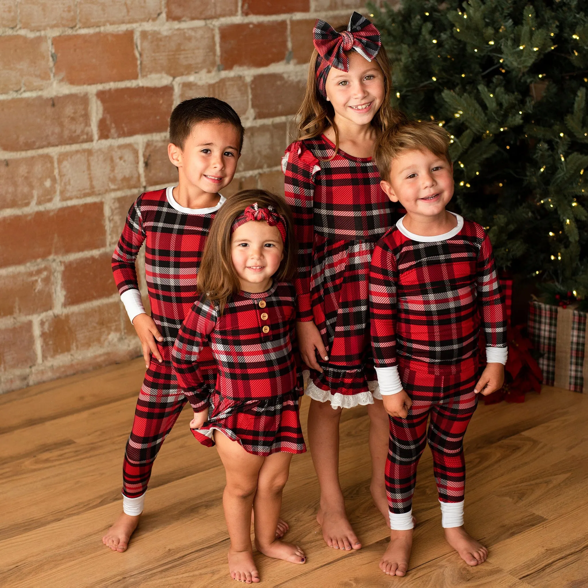 Check the Halls Two-Piece Pajama Set