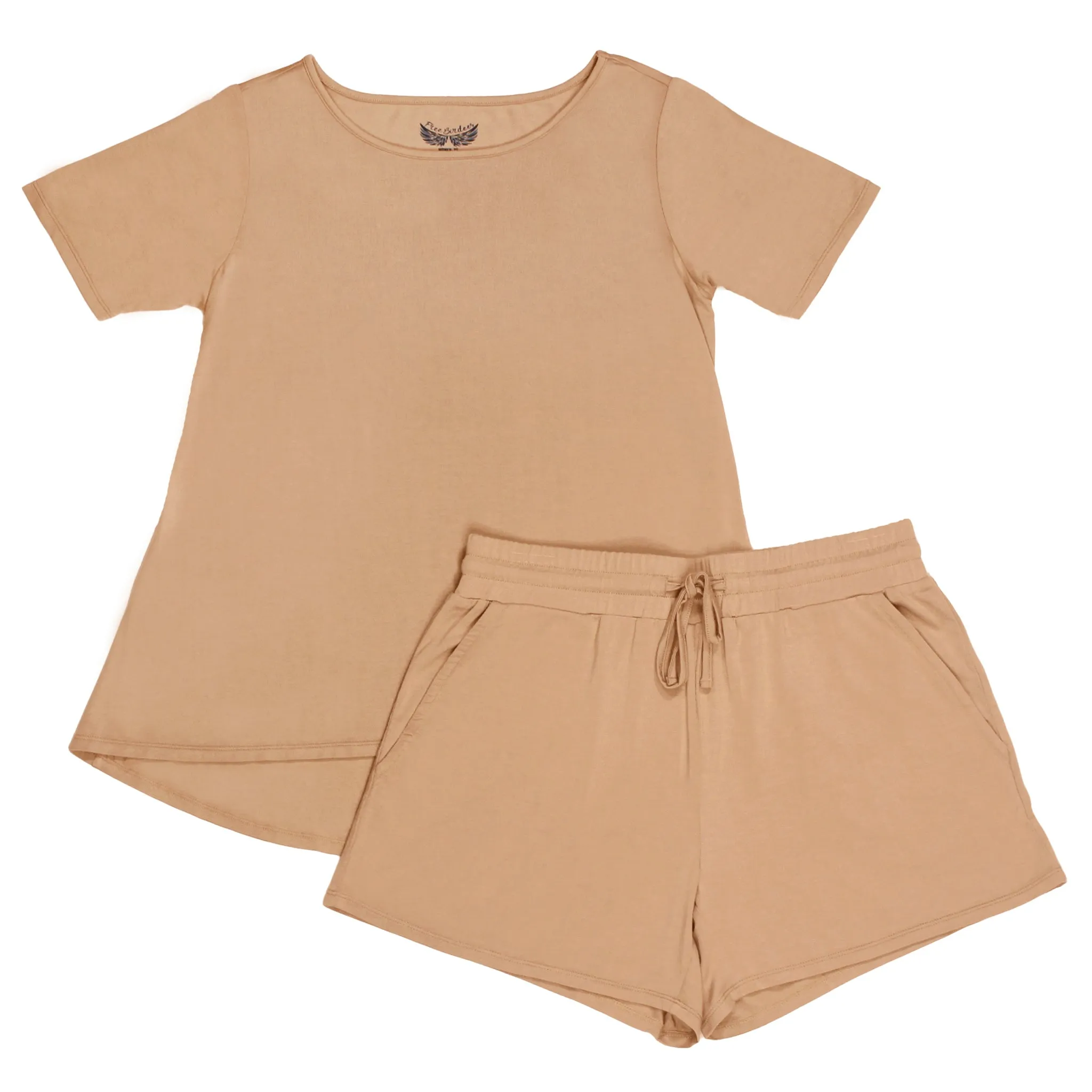 Coca Mocha Women's Short Sleeve & Shorts Pajama Set