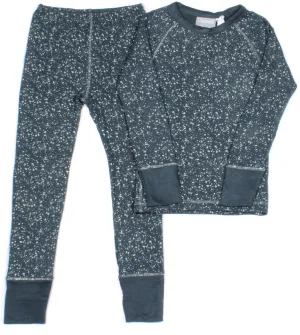 Coccoli Navy with Silver Modal L/S 2pc Pajama Set