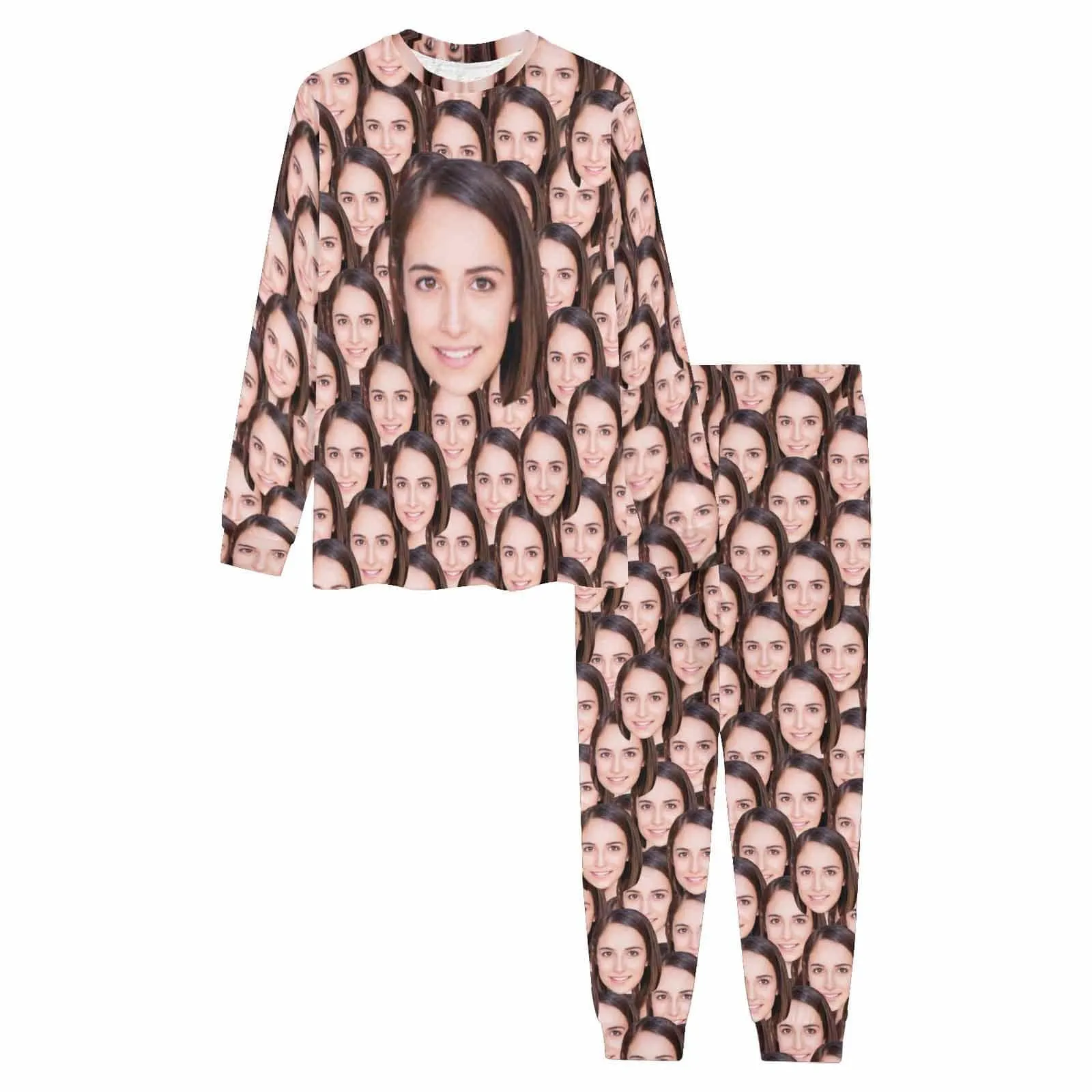 Custom Face My Valentine My Lover Cute Couple Matching Pajamas