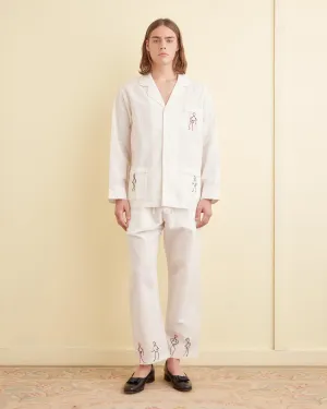 Embroidered Blackjack Pajama Shirt