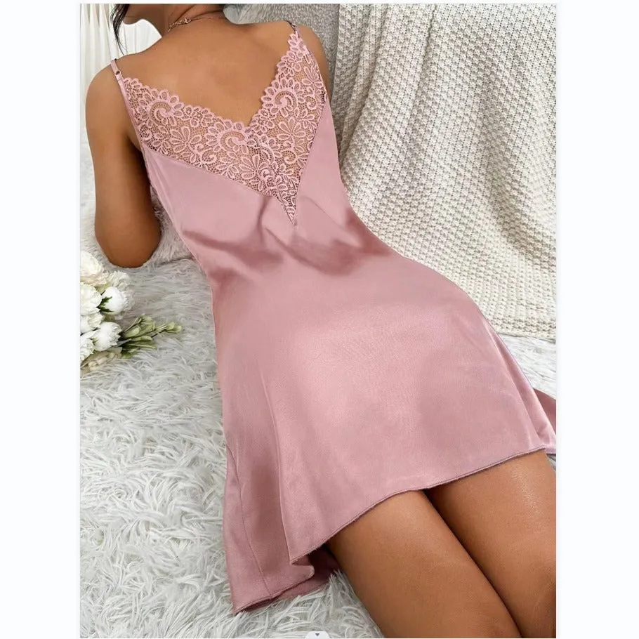 Fashion Personality Women's Lace Slip Nightdress