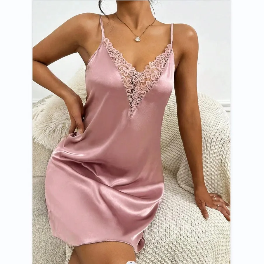 Fashion Personality Women's Lace Slip Nightdress