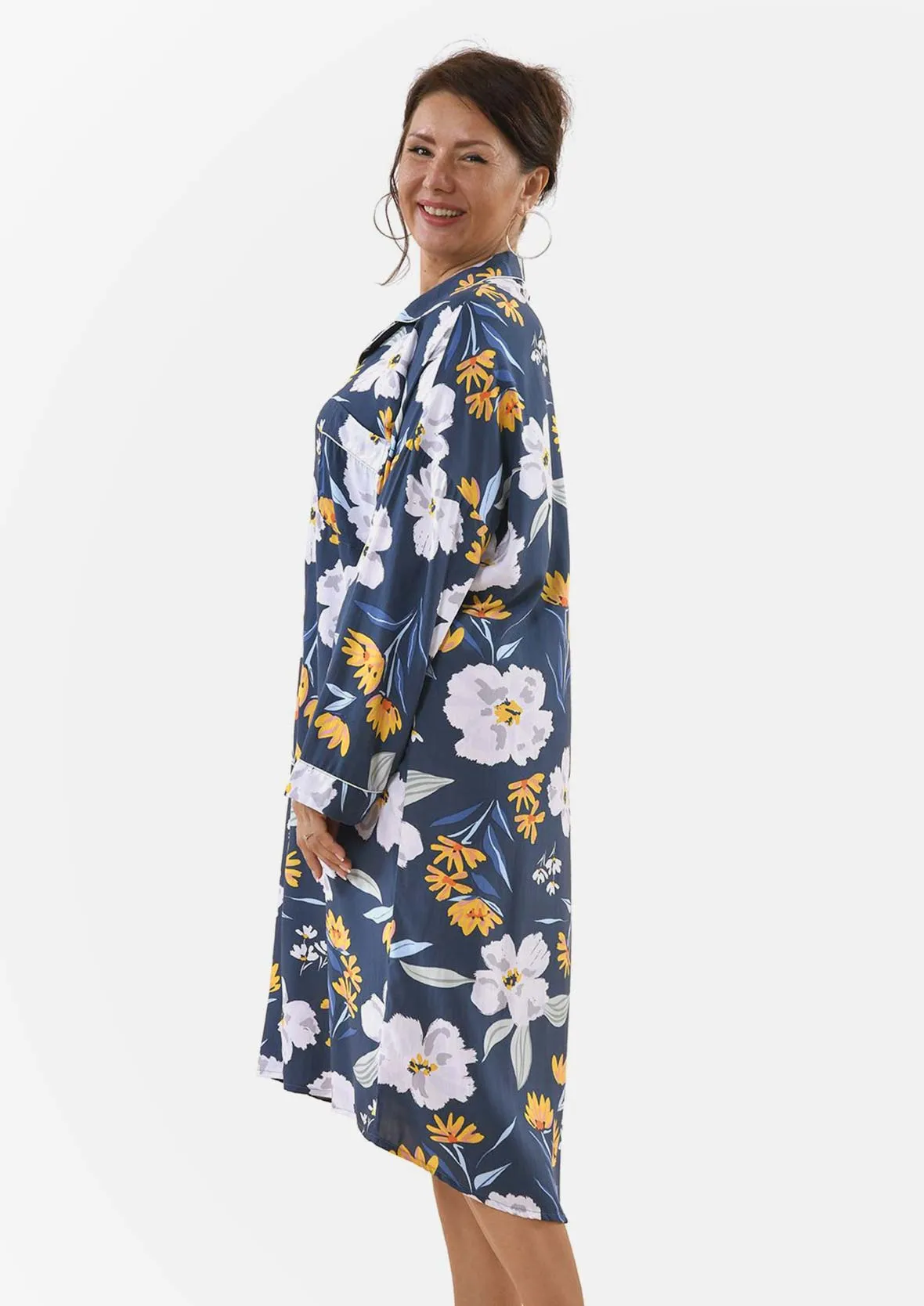 Floral Print Sleep Shirt