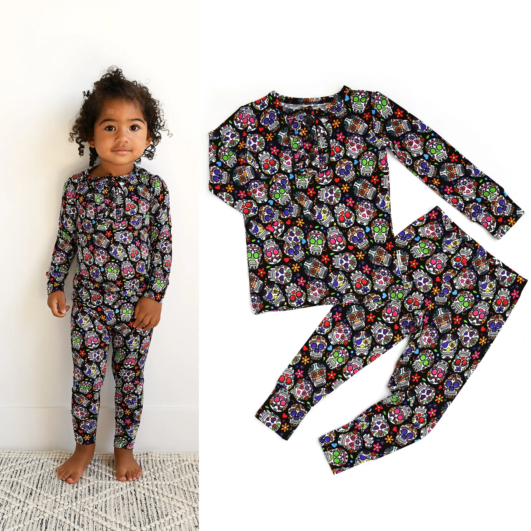 Gigi and Max Cecilia Ruffle 2pc Pajama Set