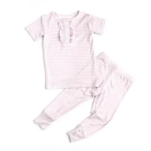 Gigi and Max Izzy Stripe Ruffle 2pc Set