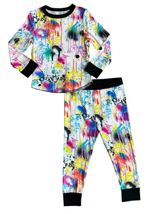 Graffiti Long Sleeve Thermal Set