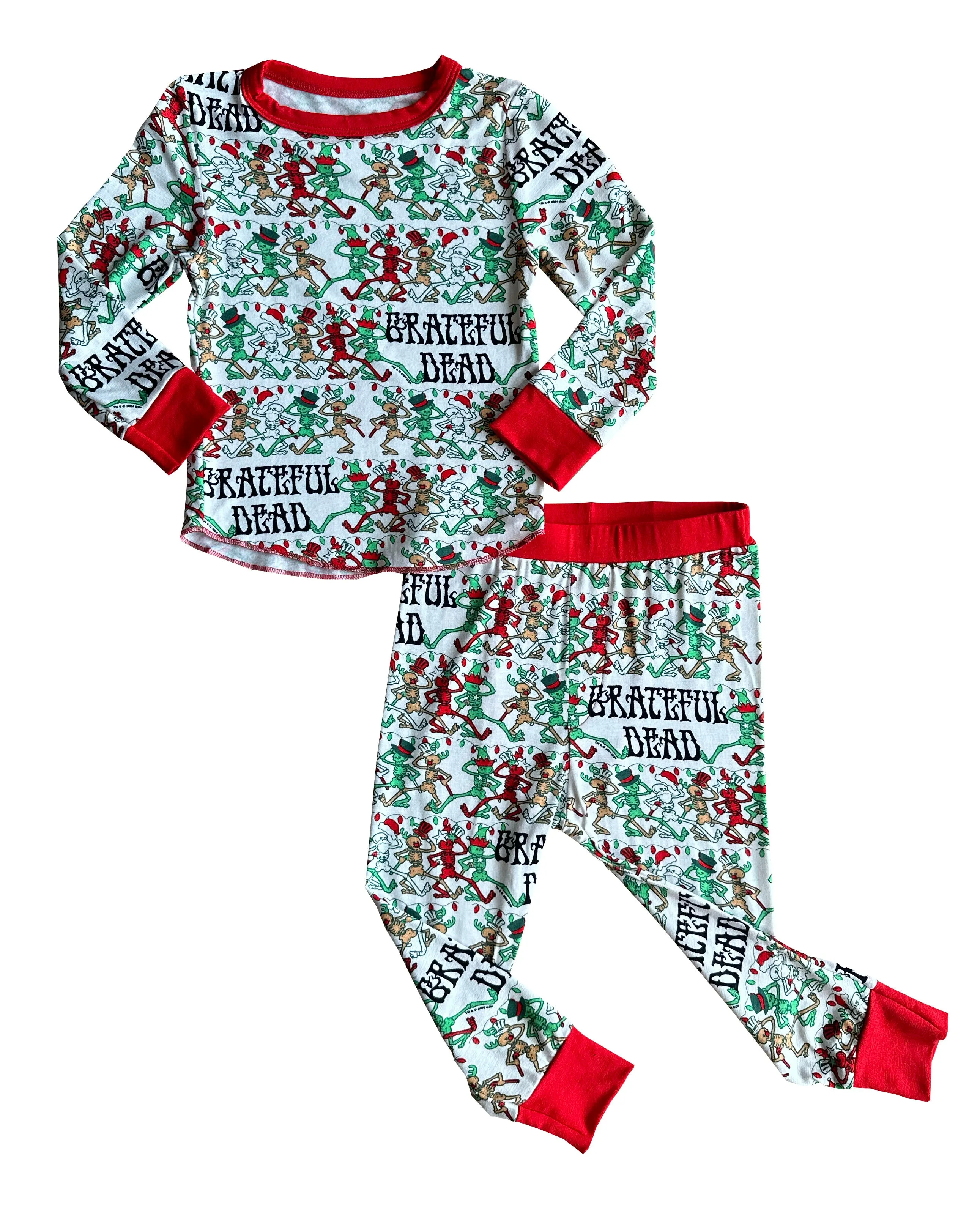 Grateful Dead Holiday Skellies Bamboo Thermal Set