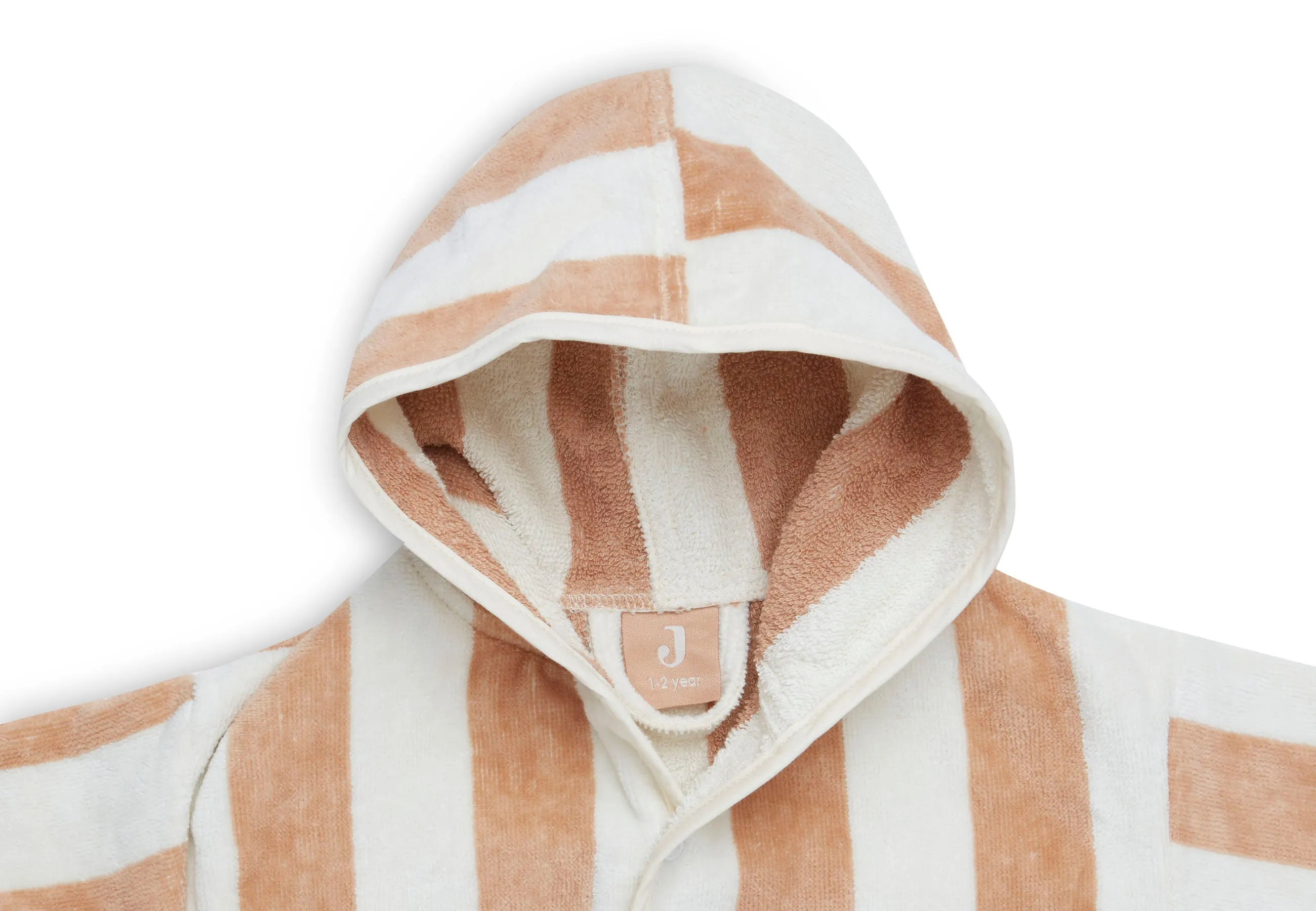 Jollein Bathrobe 3-4 years | Stripe Terry Biscuit