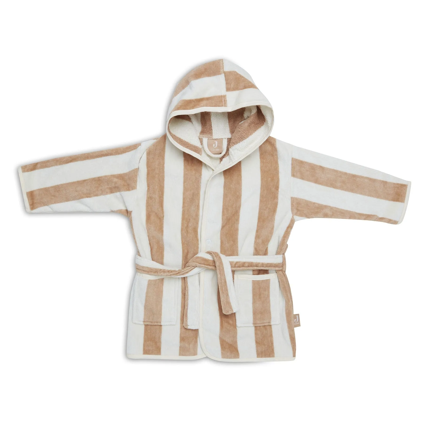 Jollein Bathrobe 3-4 years | Stripe Terry Biscuit