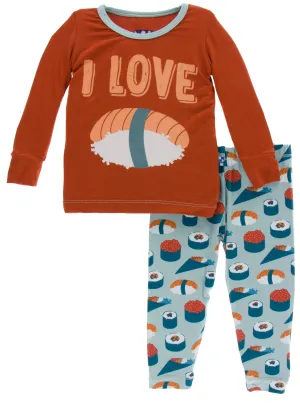 KicKee Pants Jade Sushi L/S Pajama Set