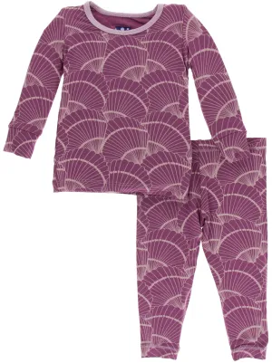 KicKee Pants Shell Fossils L/S Pajama Set with Pants