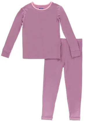 KicKee Pants Solid Pegasus with Lotus L/S Pajama Set