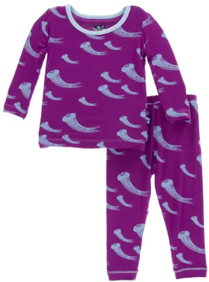 KicKee Pants Starfish Jellies Long Sleeve 2pc Pajama Set