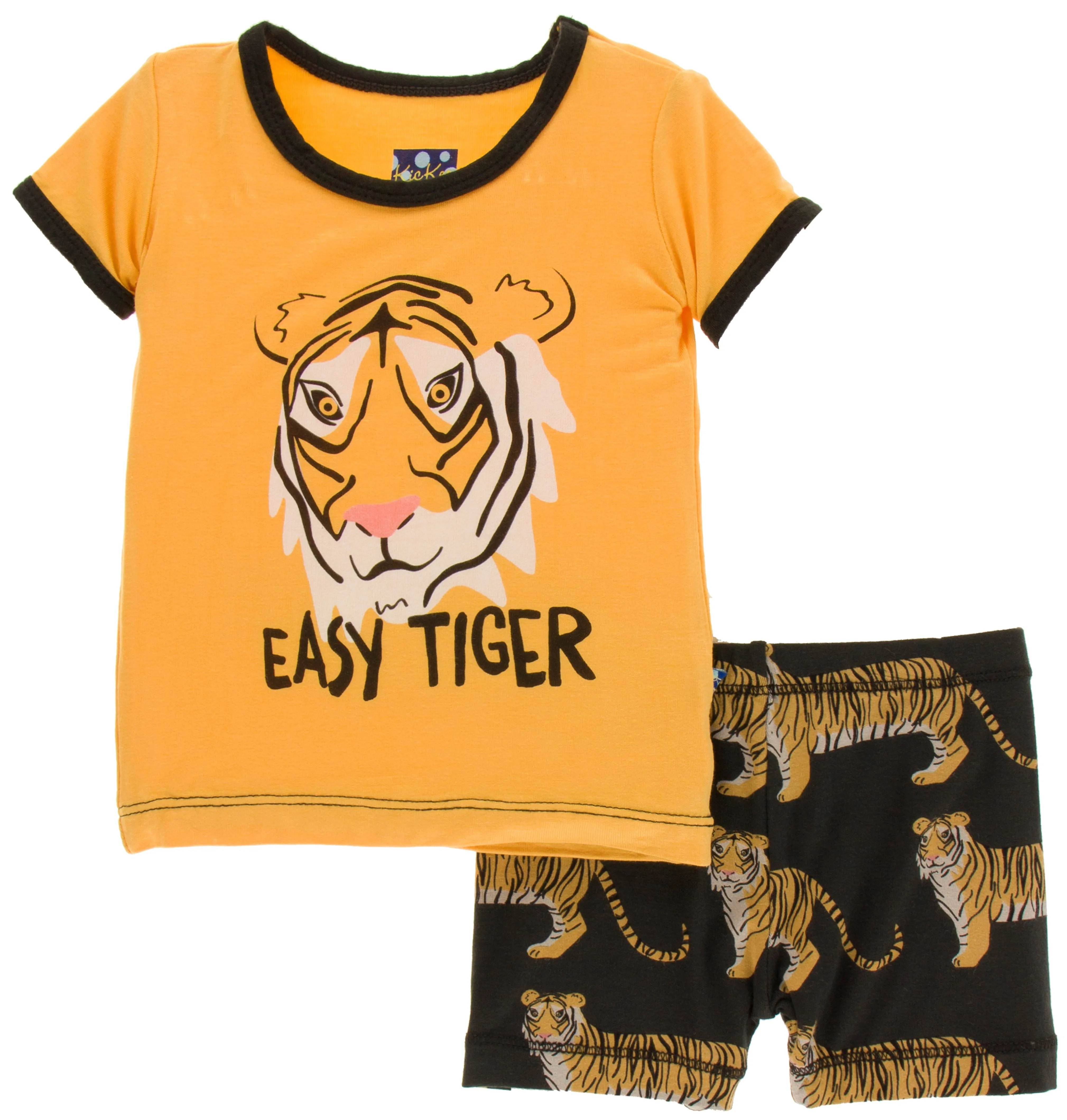 KicKee Pants Zebra Tiger S/S Pajama Set with Shorts