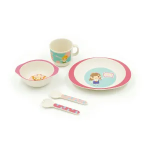 Kids Dinner Set Pink Girl