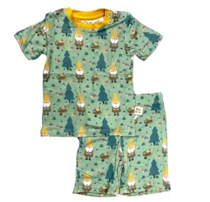 Kozi & Co Garden Gnome S/S Pajama Set with Shorts