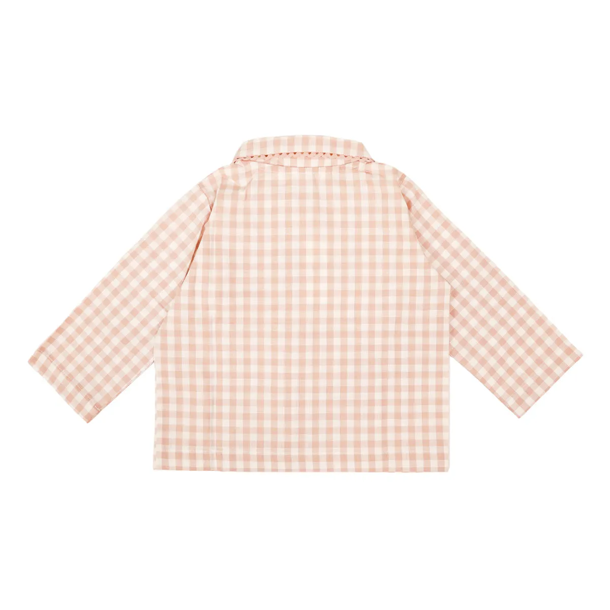 Light Pink Gingham Isidore Pajamas