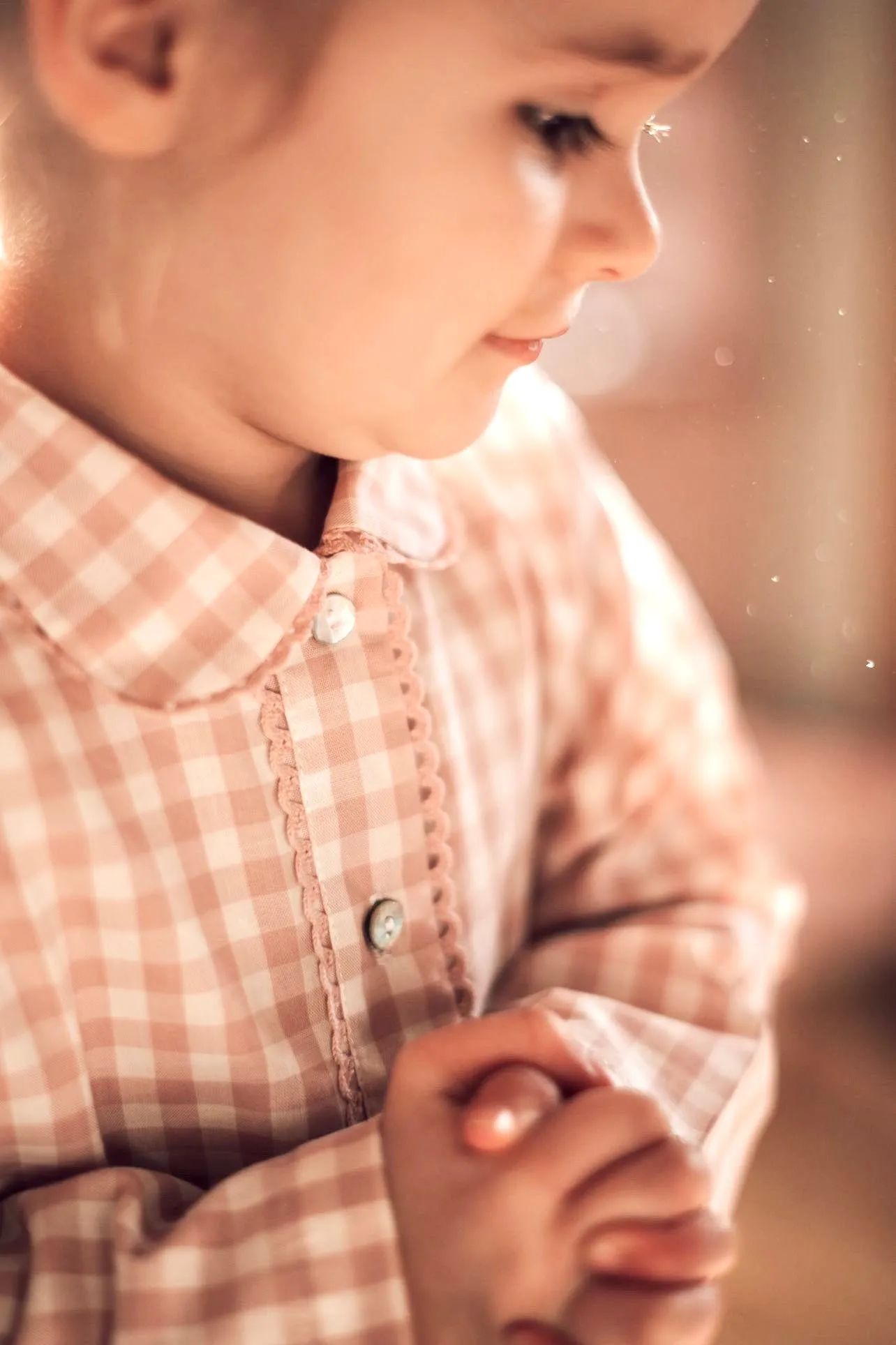 Light Pink Gingham Isidore Pajamas