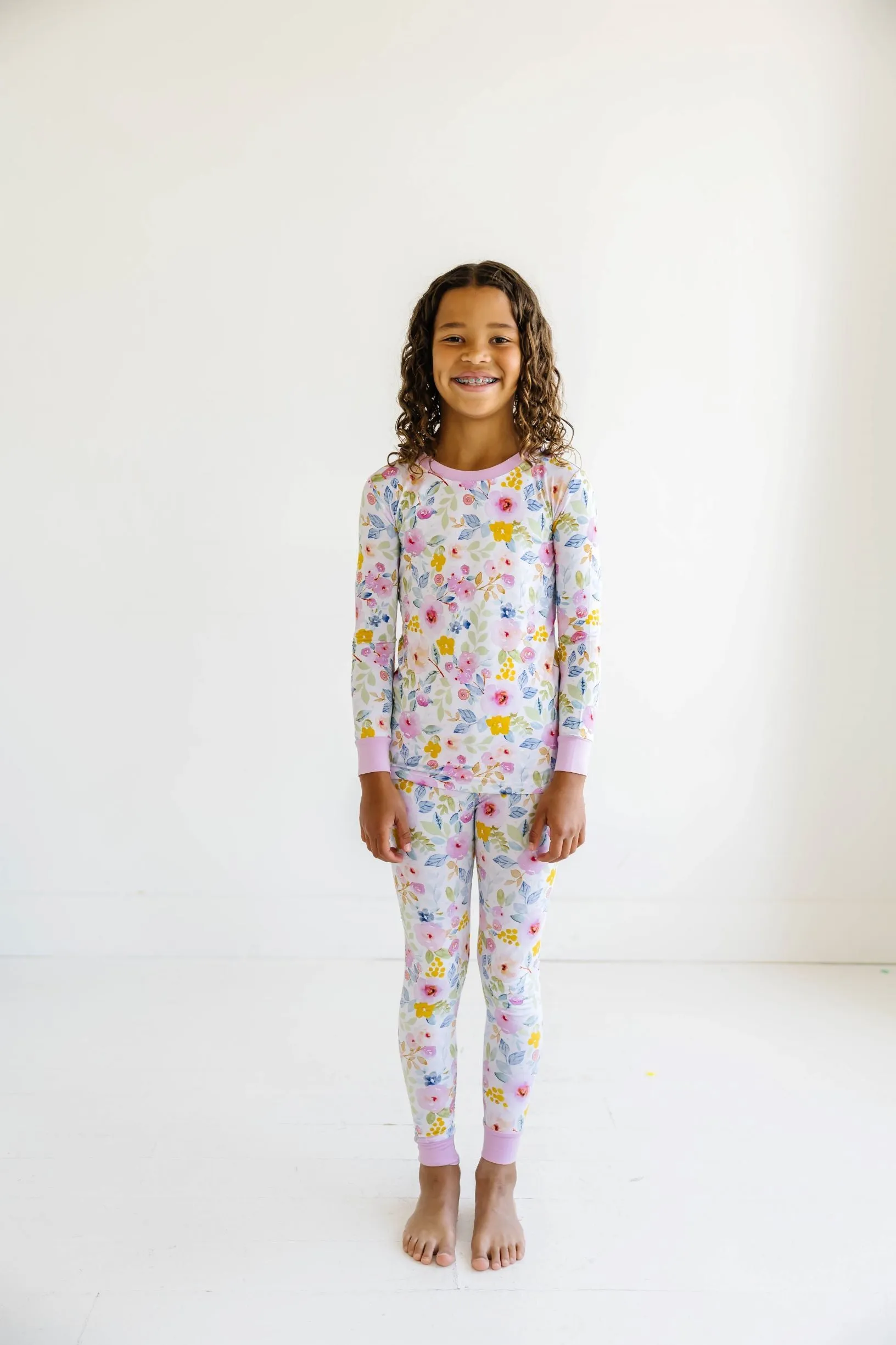 Little Sleepies Bella Blooms Bamboo 2pc L/S Pajama Set