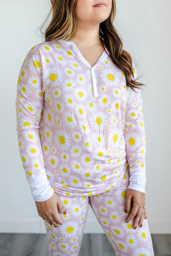 Little Sleepies Daisies Women's Two-Piece Bamboo Pajama Set