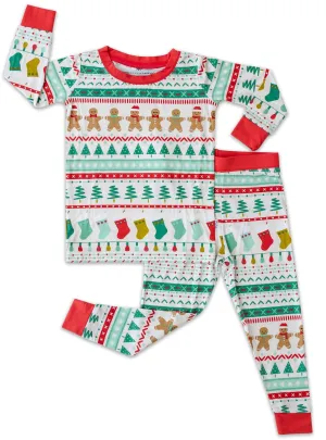 Little Sleepies Fair Isle Bamboo 2pc Pajama Set