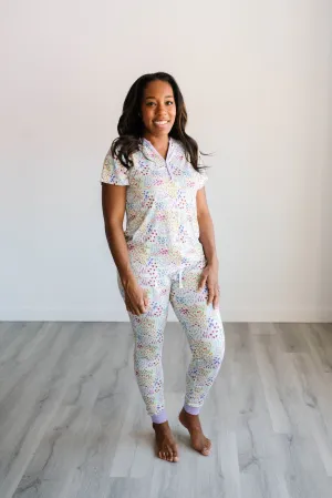 Little Sleepies Flower Fields Women's 2pc Bamboo S/S Pajama Set