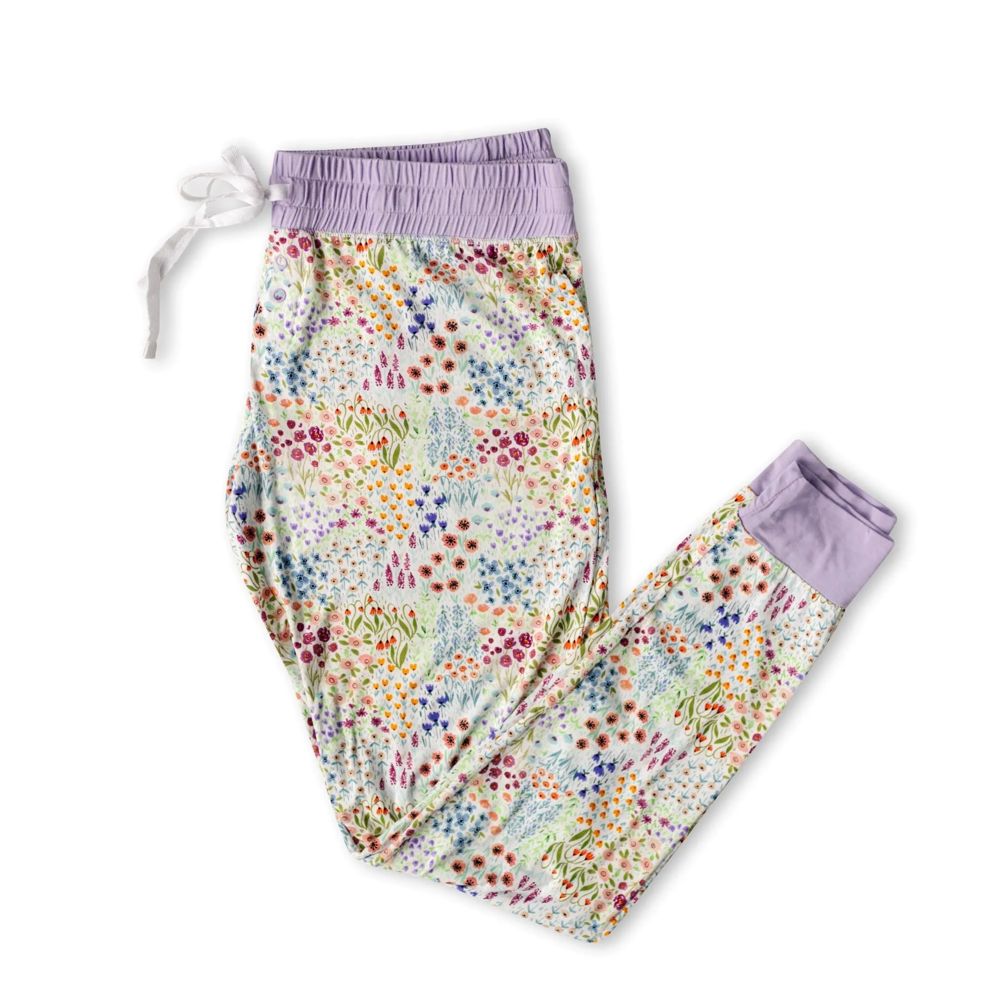 Little Sleepies Flower Fields Women's 2pc Bamboo S/S Pajama Set