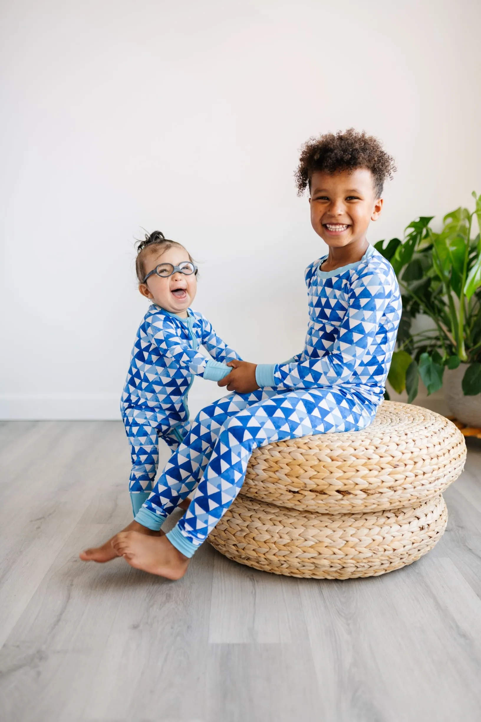 Little Sleepies Horizon Triangles Bamboo 2pc Pajama Set