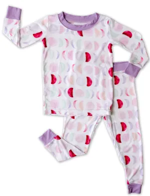 Little Sleepies Luna Mauve Bamboo 2pc Pajama Set