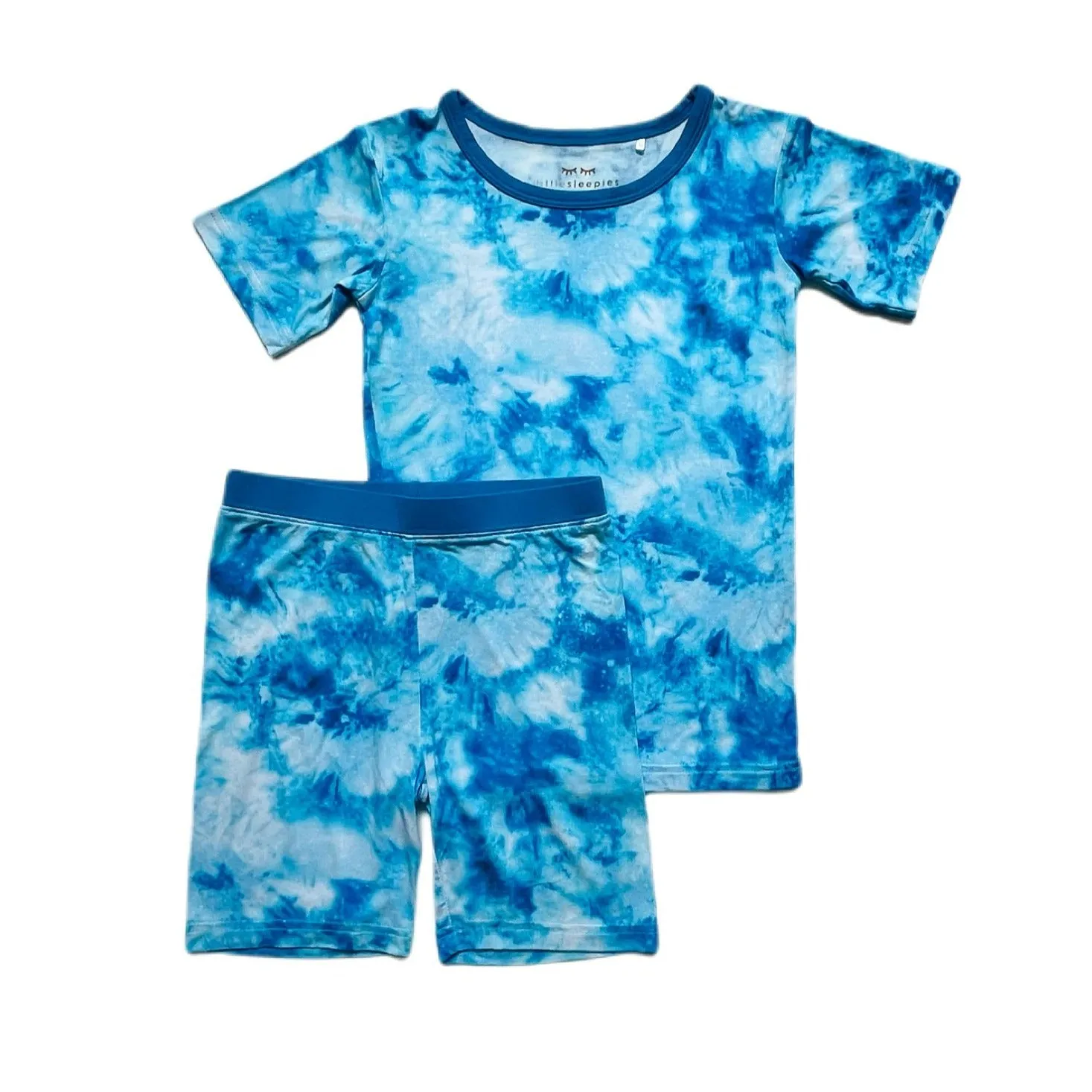 Little Sleepies Milky Way Tie Dye S/S 2pc Pajama Set w/Shorts